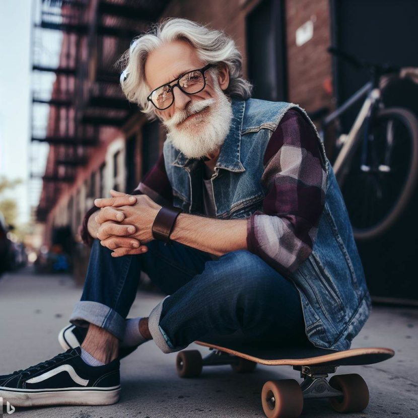 An aging hipster.