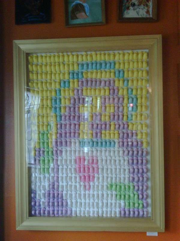 Jesus made from Peeps