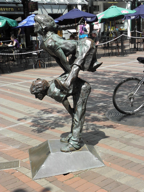 Sculpture in the Burlington VT Marketplace