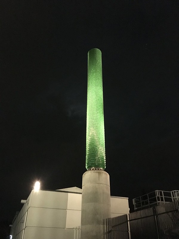 Green mystery tower in Bothell, WA