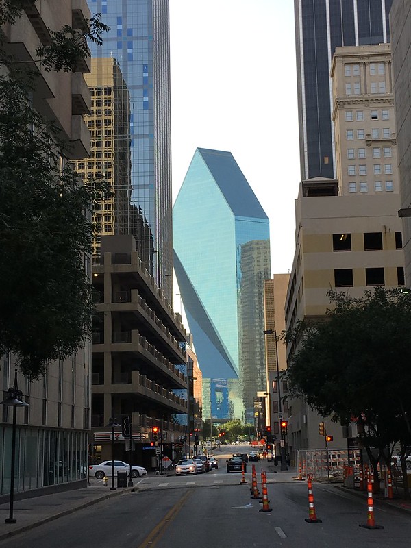 Dallas 7-11 and "diamond" building