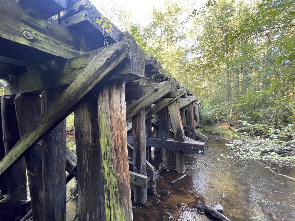 The CNJ bridge from the side.