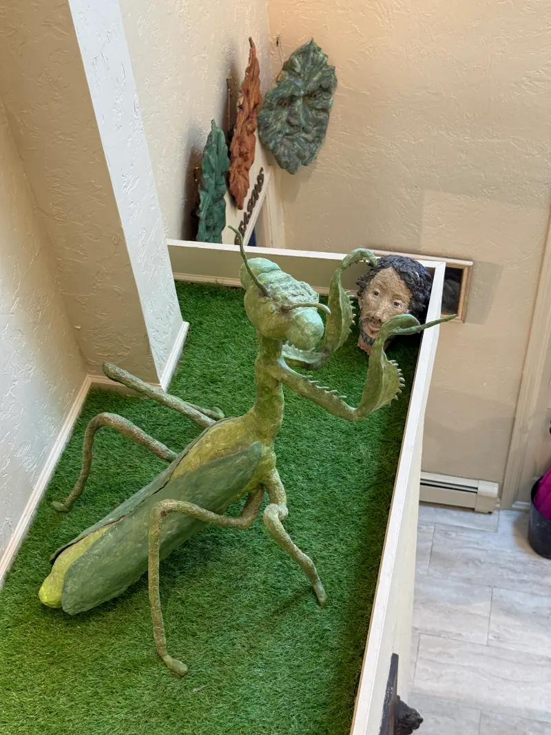 Mantis and Man Head