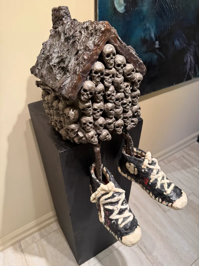 Skull House with Sneakers